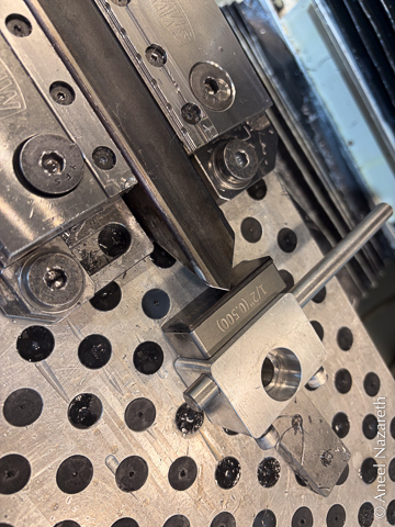 ...the other is butted up against a custom fixture block